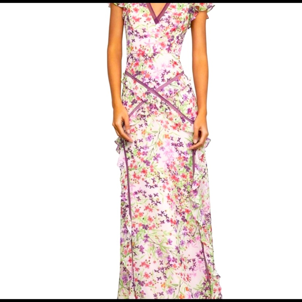 BCBG floral maxi dress